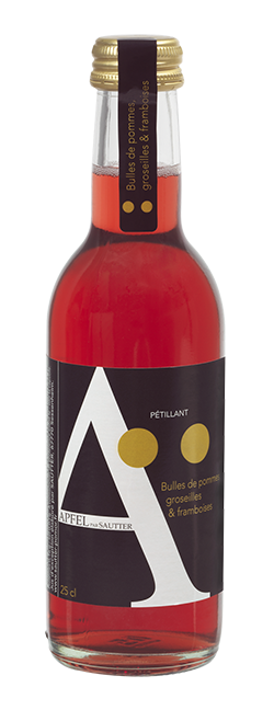 Jus de pomme et groseille framboise