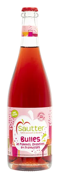 Bulles de pommes, groseilles et framboises 