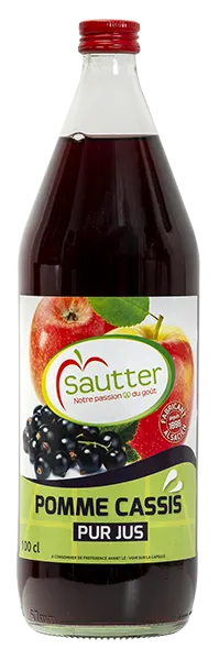Pur jus de pomme et de cassis