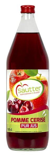 Pur jus de pomme et de cerise