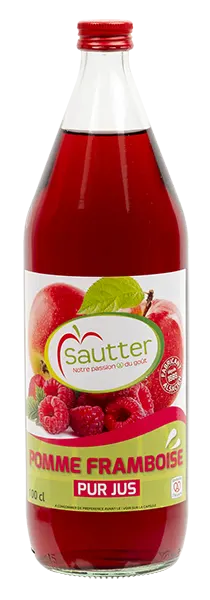 Pur jus de pomme et de framboise