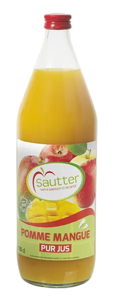 Pur jus de pomme et de mangue