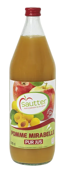 Pur jus de pomme et de mirabelle