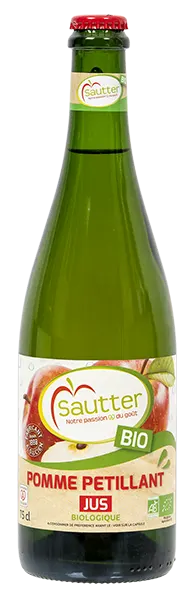 Jus de pomme pétillant biologique