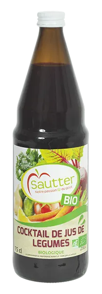 Cocktail de jus de légumes biologique